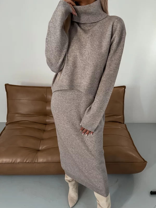 Nicole - Completo in maglia da donna per autunno/inverno