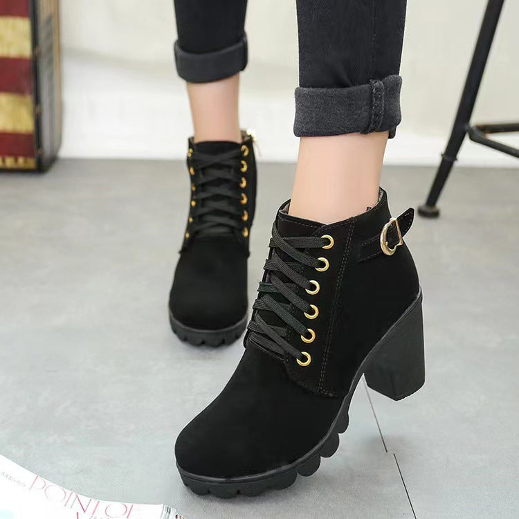 Stivaletti con Tacco Chunky da donna