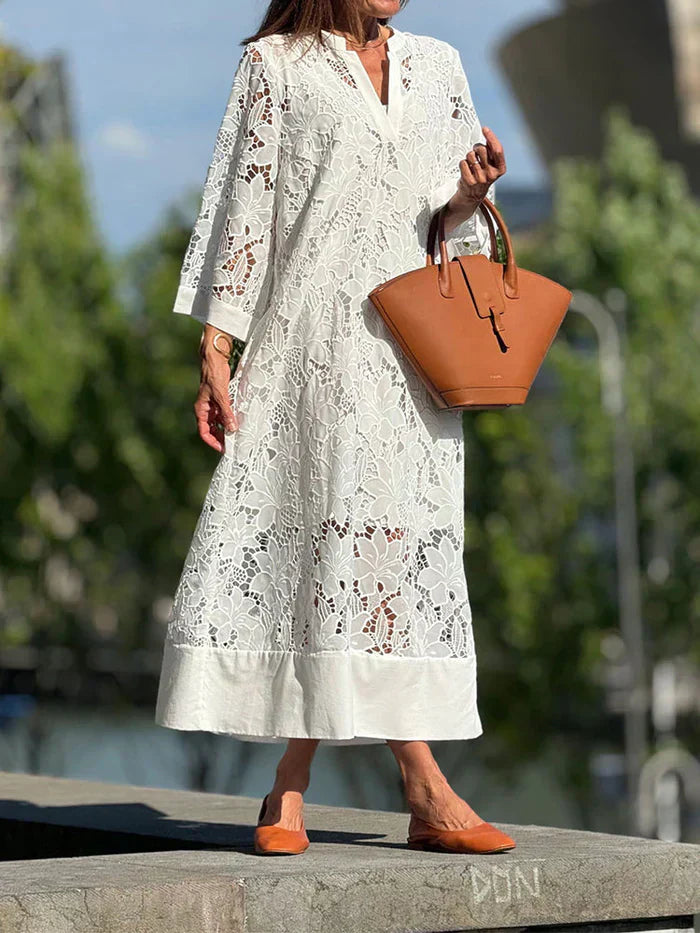 ALINA – ABITO BIANCO DI ENCAGE ELEGANTE
