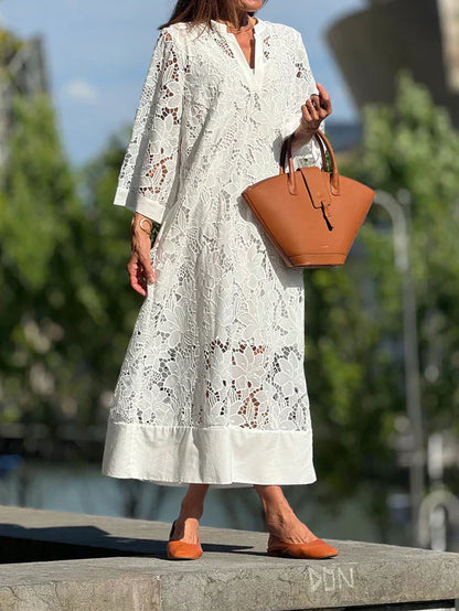 ALINA – ABITO BIANCO DI ENCAGE ELEGANTE