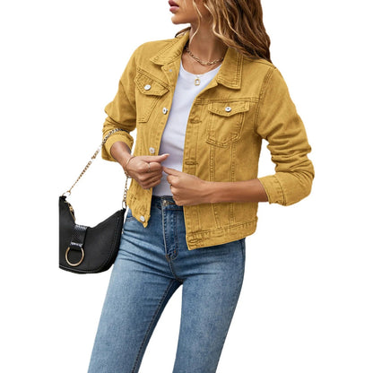 Charlotte | Giacca in denim con bottoni