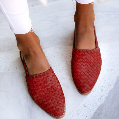 Whisper - Eleganti sandali in pelle trenzada per donna
