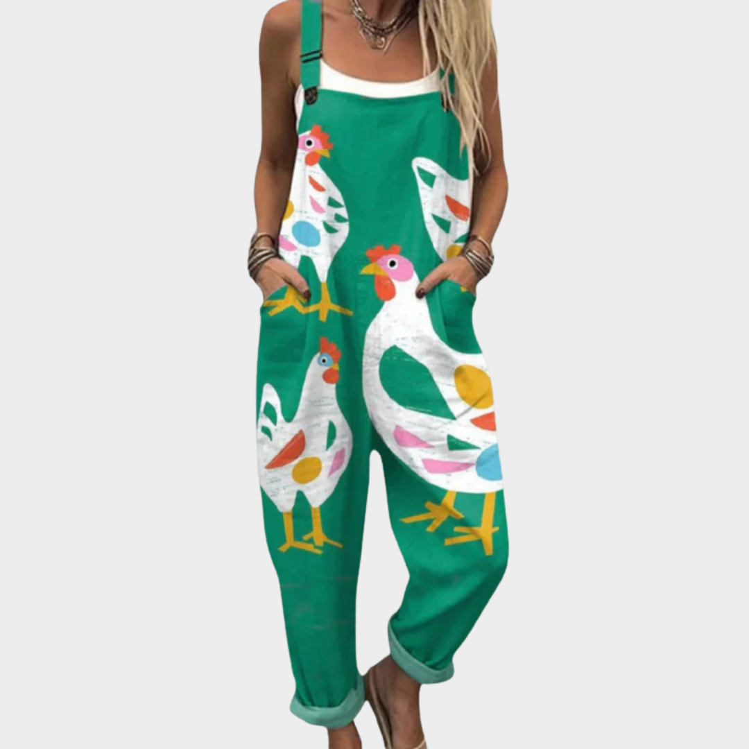 Salopette estampada comoda