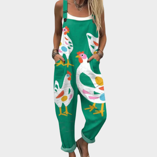 Salopette estampada comoda