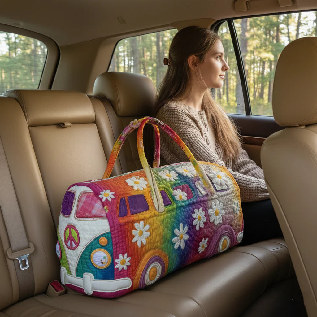 Luna – Borsa da Viaggio Trapuntata con Design Artigianale