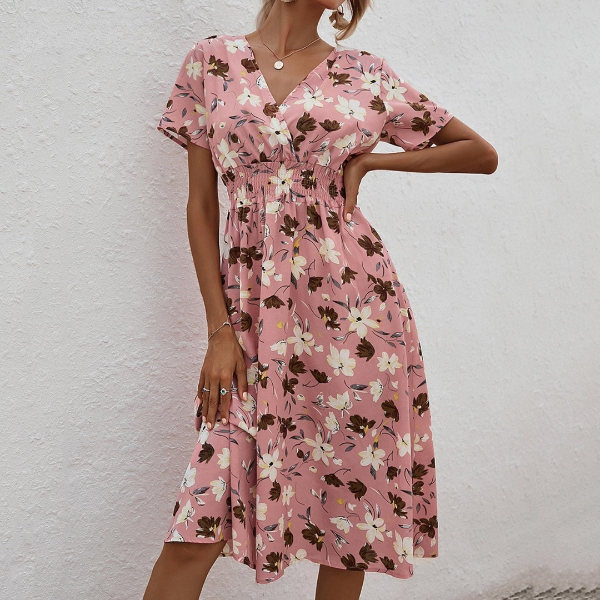 KELLY – ABITO MIDI AVVOLGENTE FLORECIDO