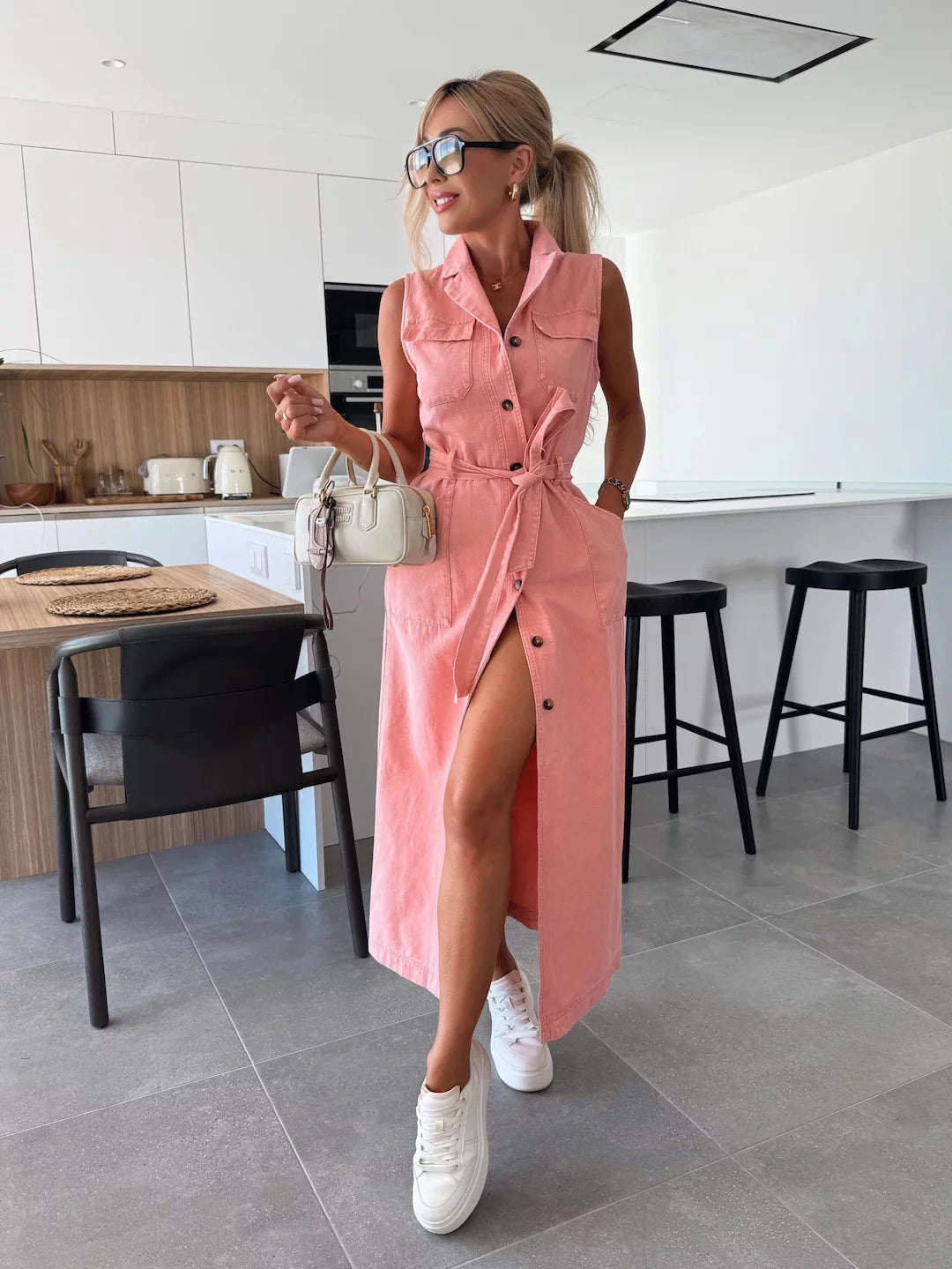 Louisa | Abito Maxi di Denim