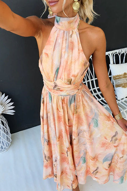 Halter™ - Abito maxi di Impressione