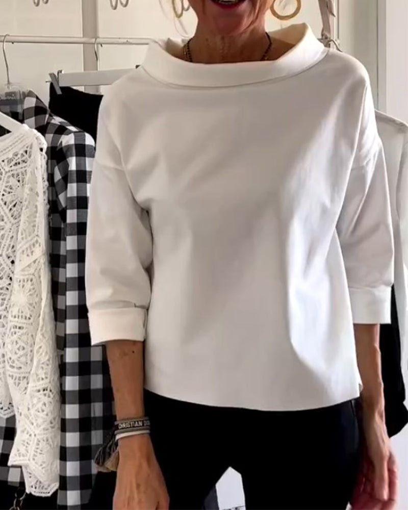 WIEBKE I BLUSA COMODA DI MANICA 3/4