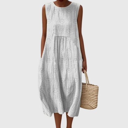 Teresa | Elegante Abito midi Senza maniche