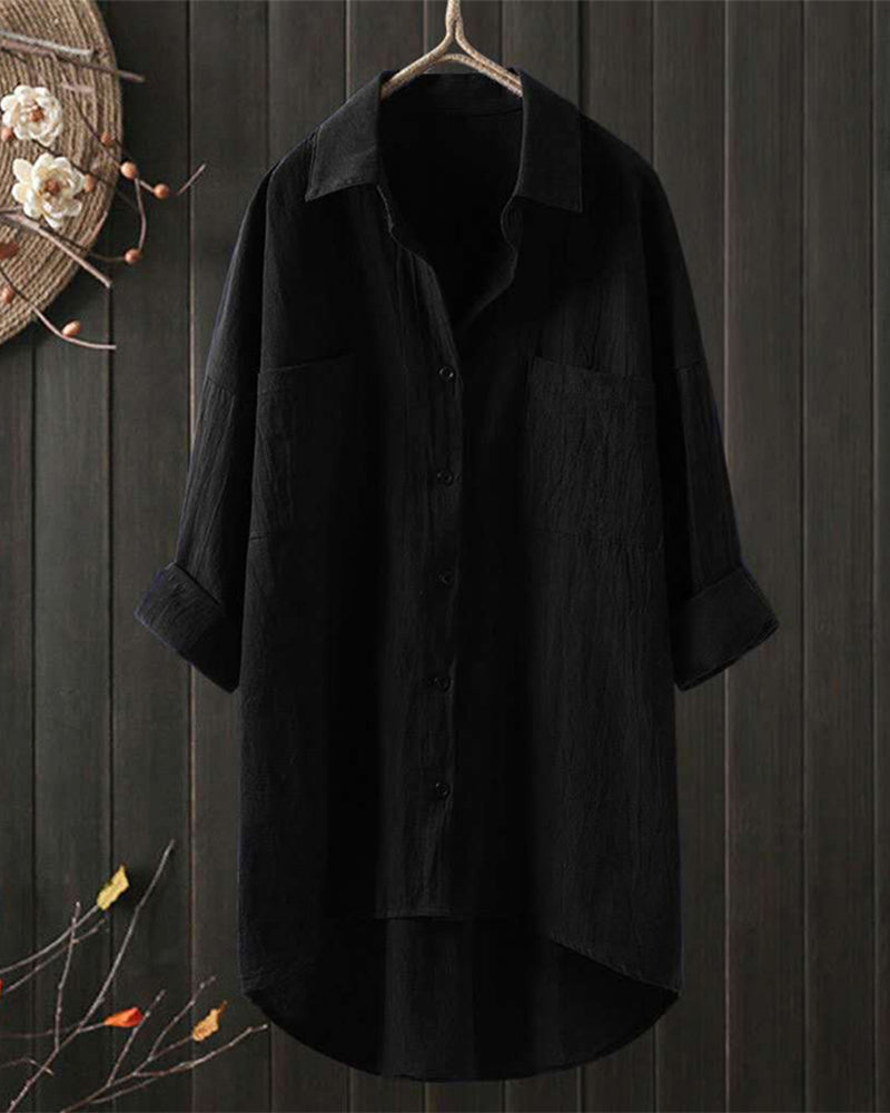 Olivia™ - Blusa Larga e Comoda di Tinta unita