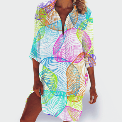 Tessa – Camicia di Impressione Vivace estive