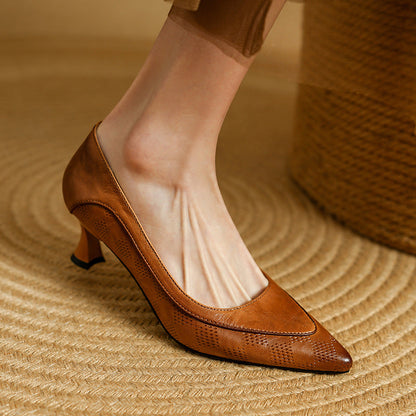 Bonnie - Eleganti Scarpe di Tacco alto di Pelle da donna
