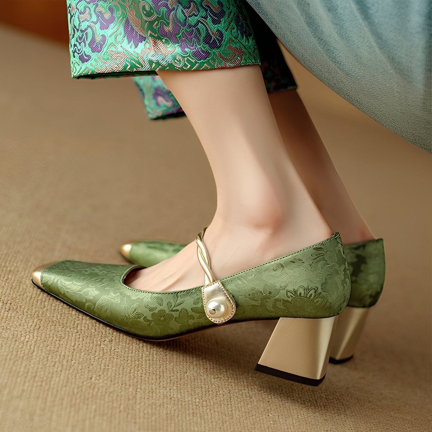 Rhonda - Elegantle scarpe con tacco bloque da donna