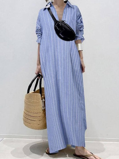 Zalia™ - Abito Urban Stripe