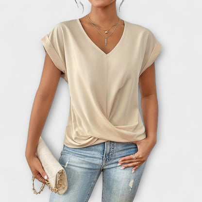 Carlinda | Top elegante con scollo a V