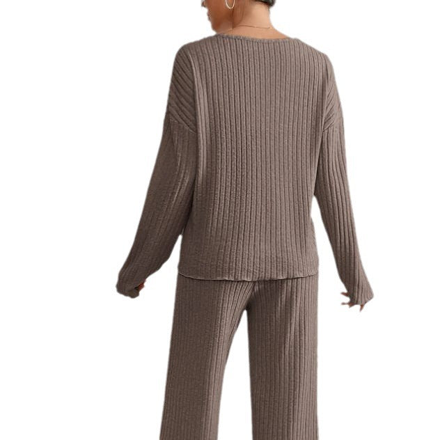 CALYNTHA – SET DUE PEZZI DI MAGLIA CON scollo a V