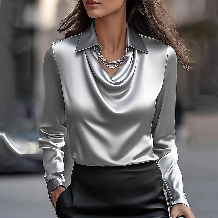 Malvina - Elegante Blusa di Satin