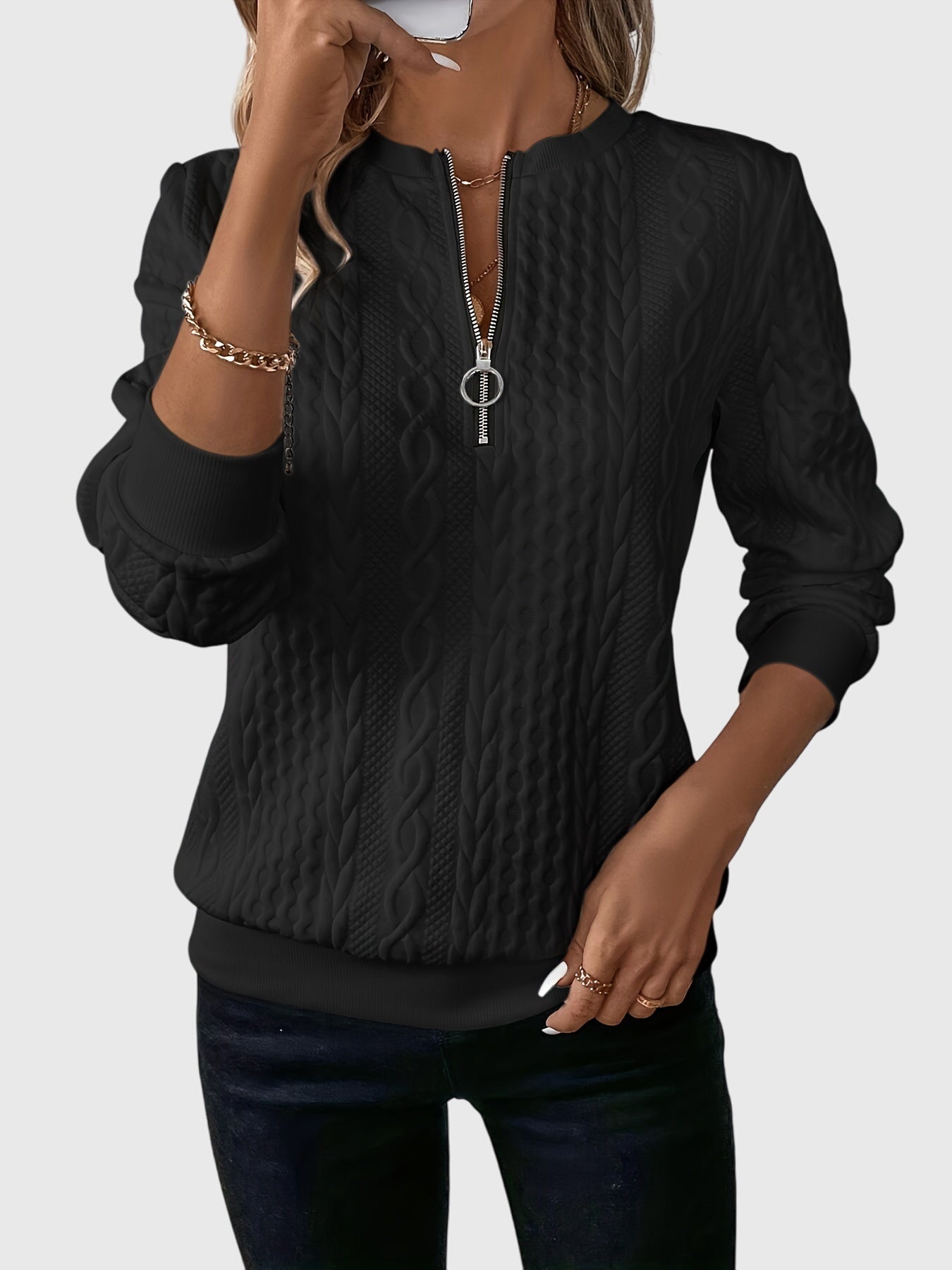 Nora™ | Maglione con zip