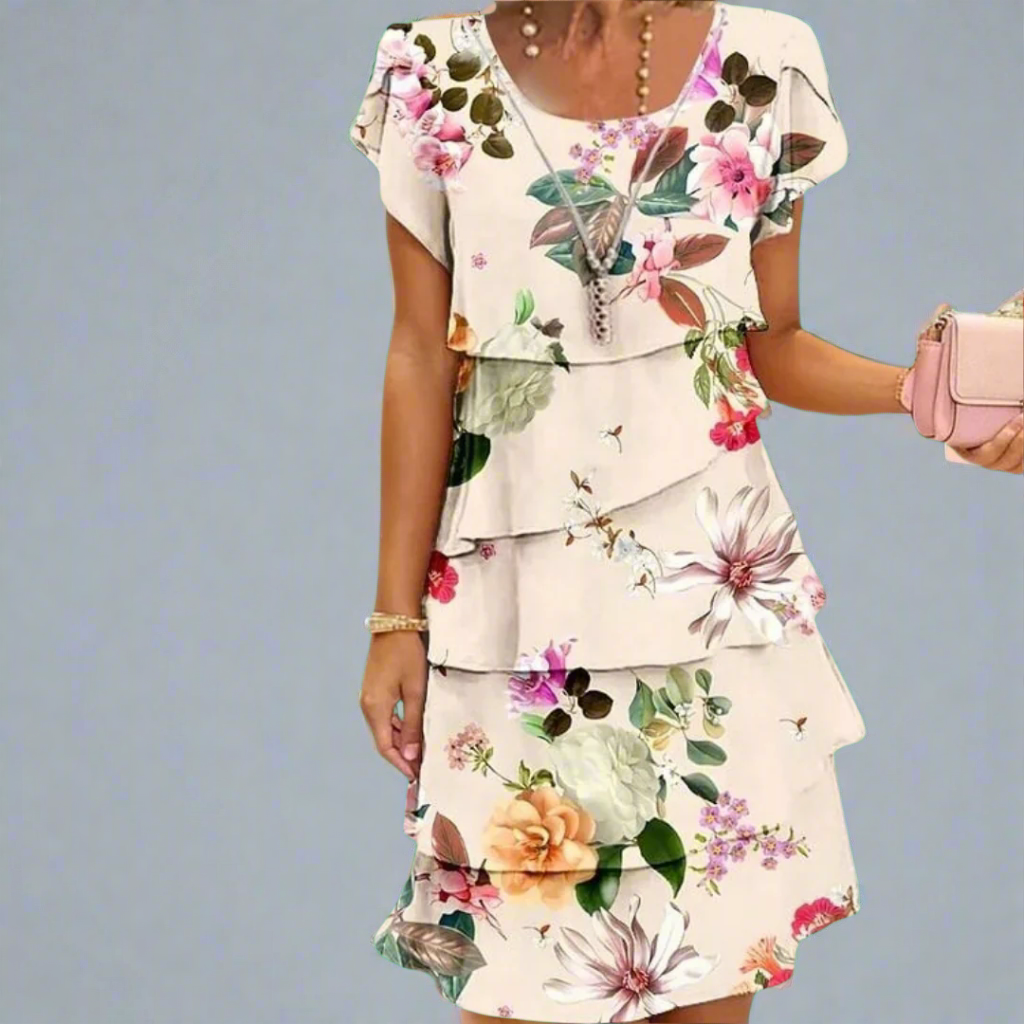 Ismene | Abito Maxi Floreale Elegante con Grazia Aérea