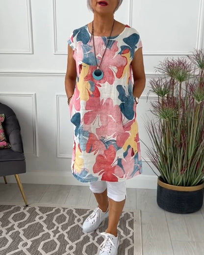 BLUSA LARGA DI FIORI KLARISSA