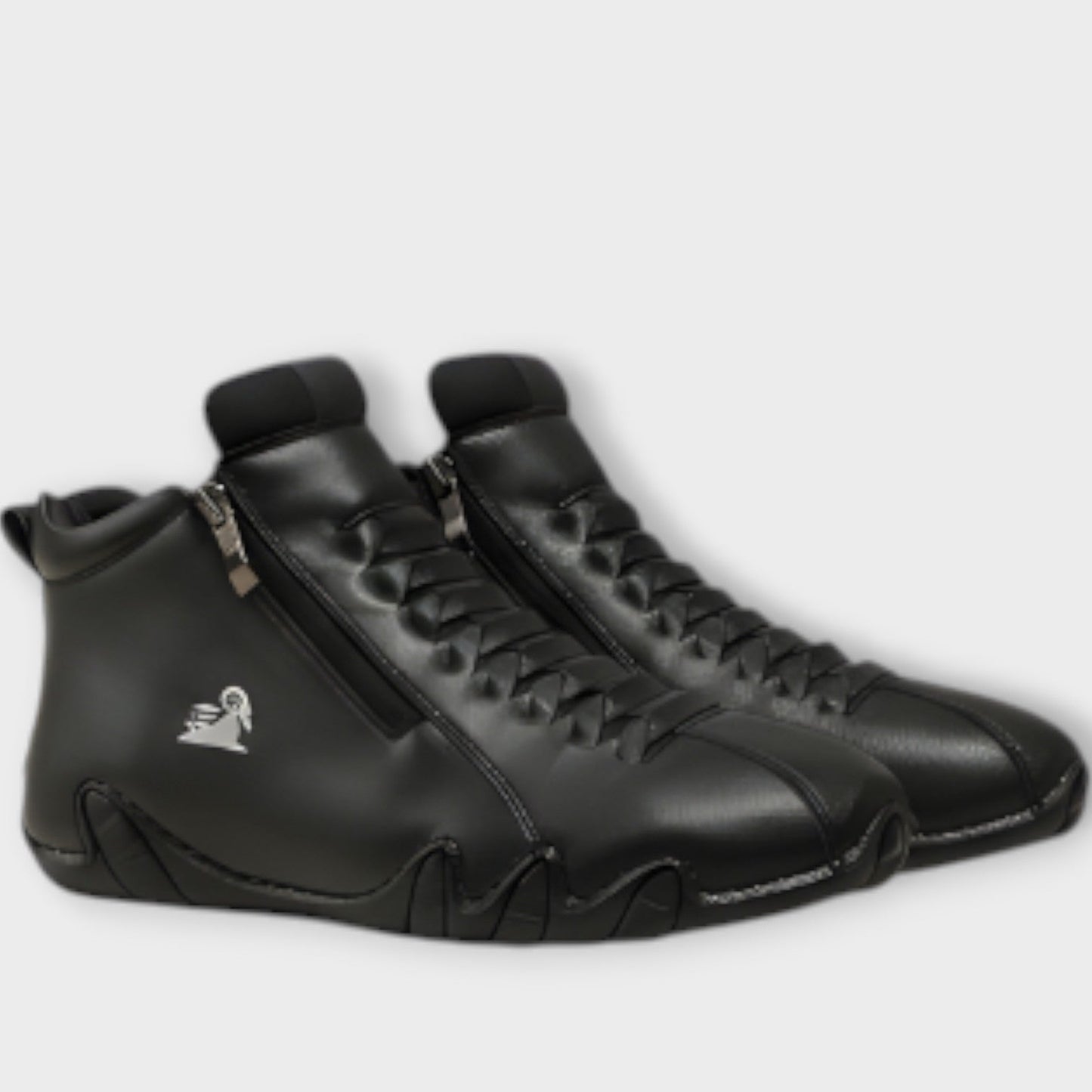 Sneakers Minimalistas con Zip Laterale