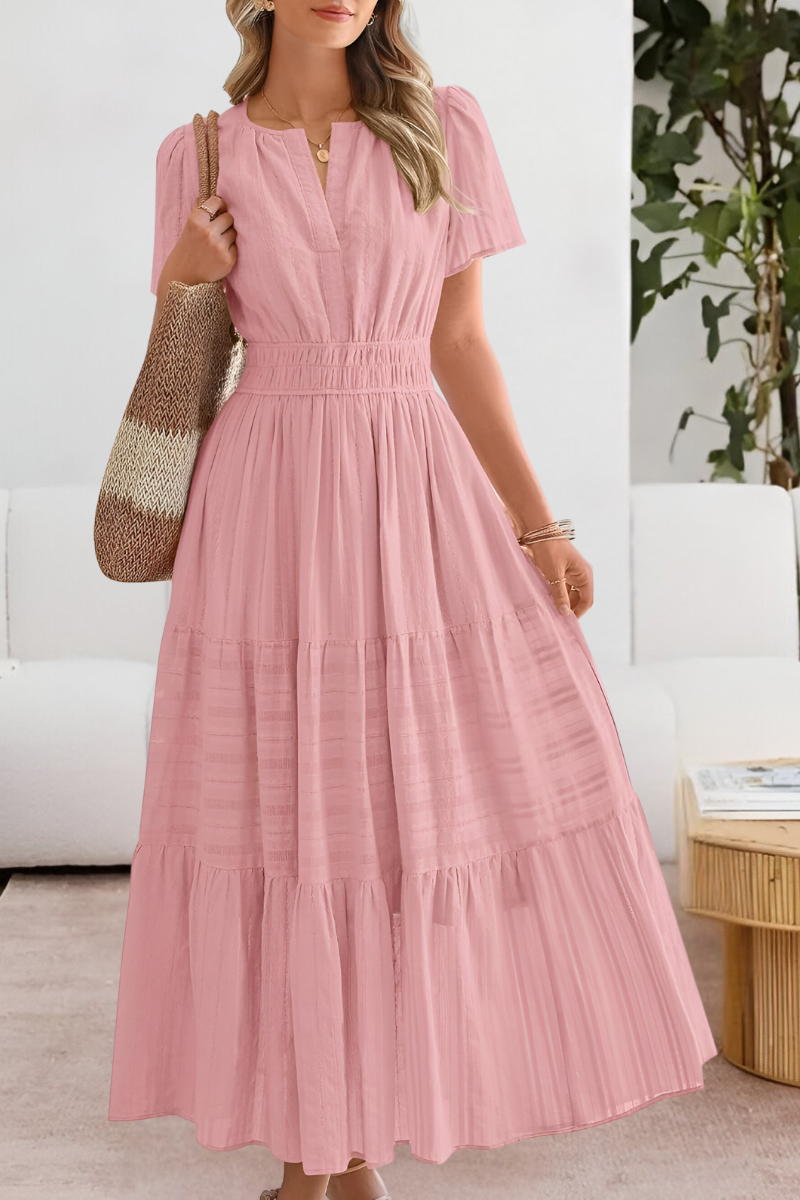 FREYA – ABITO MAXI TIERED CON FASCINO BASSO IL SOL