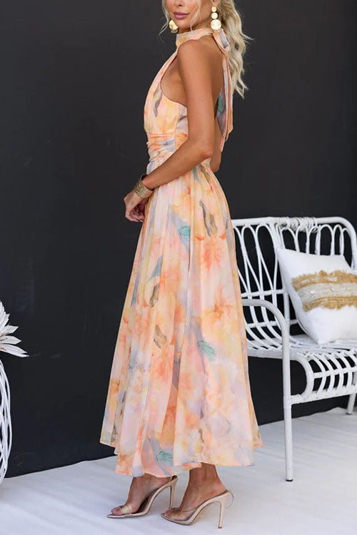 Halter™ - Abito maxi di Impressione
