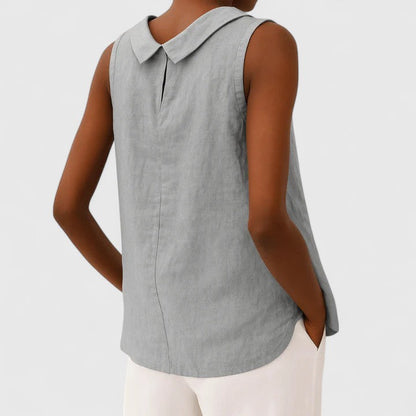 Anastine | Top elegante con Collo Enrollado