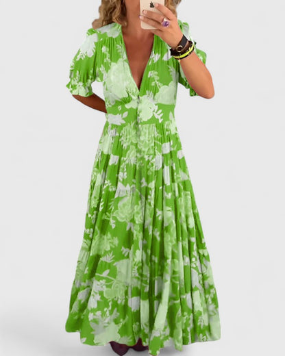 JULIANA – ABITO MAXI FLUIDO RADIANTE FIORI