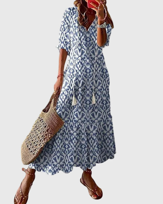 Amalia | Abito maxi Boho Vintage estivo