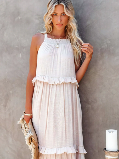Mabel | Abito Maxi Ruffle Breeze
