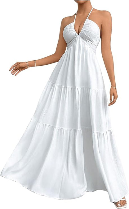 Abito maxi Fluido Elegante - Taglio Afinante e Confortevole