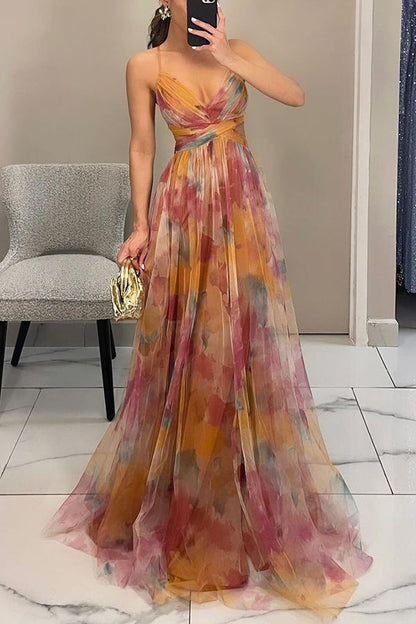 Jennifer | Abito maxi Floreale Elegante