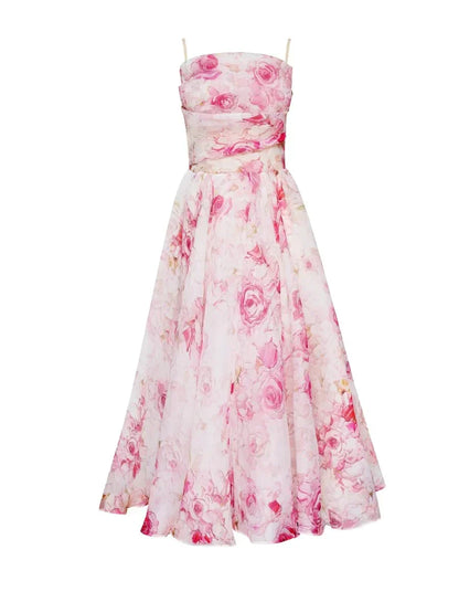 Emilia - Elegante Abito senza maniche Impreso