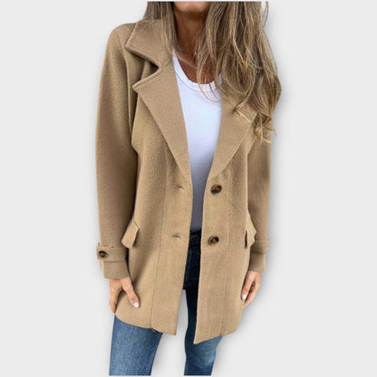 Cappotto Casual Classico con Bottoni frontali