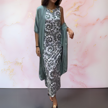IRAVELLE – ABITO ELEGANTE CON CARDIGAN
