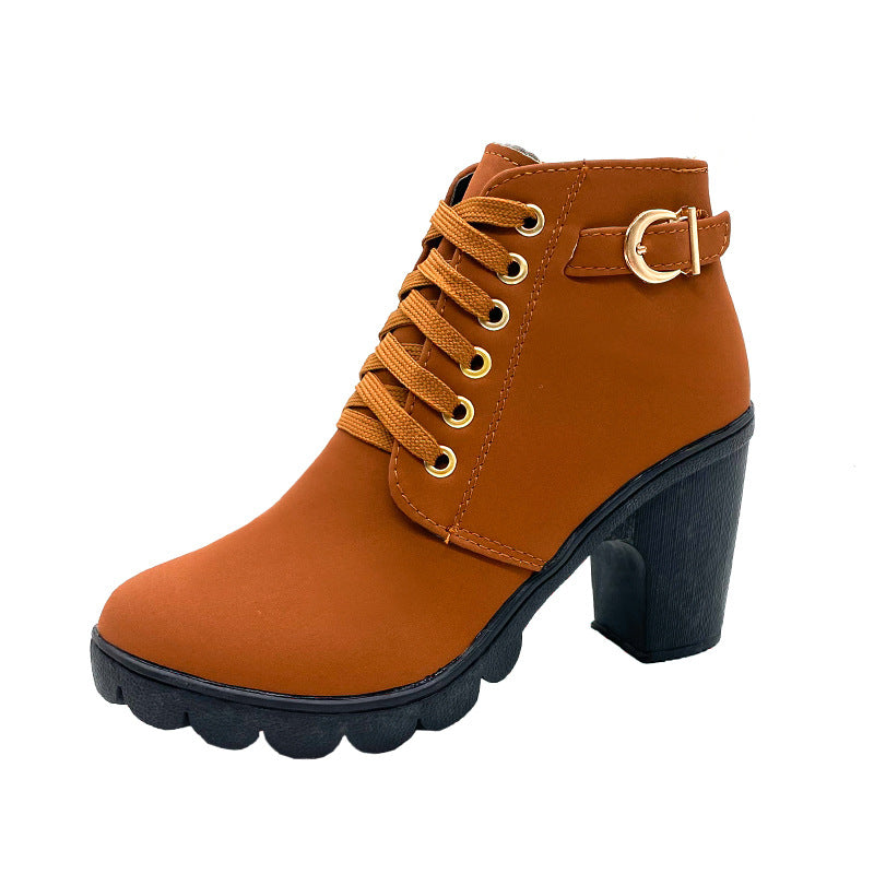 Stivaletti con Tacco Chunky da donna