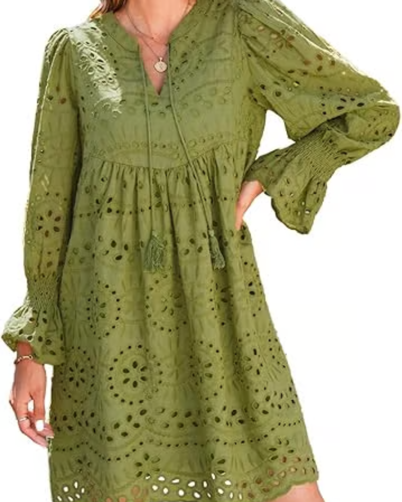 Paisley - Abito midi Elegante con Corte Hueco