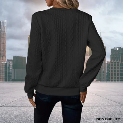 Gina - Maglione con zip con Cappuccio non-dualità