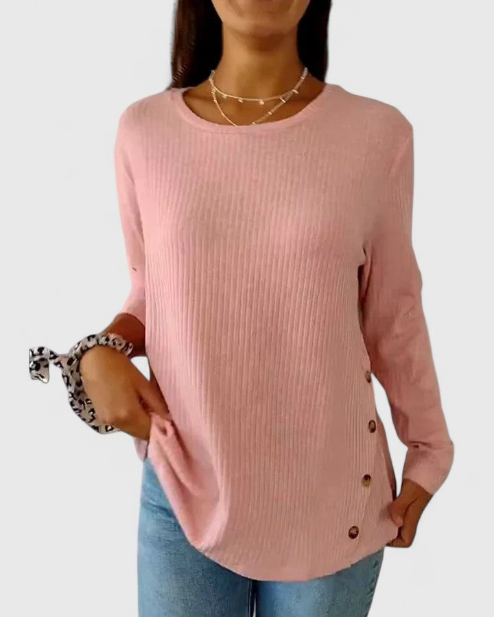 Megan™ | Top elegante di Collo rotondo