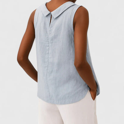 Anastine | Top elegante con Collo Enrollado