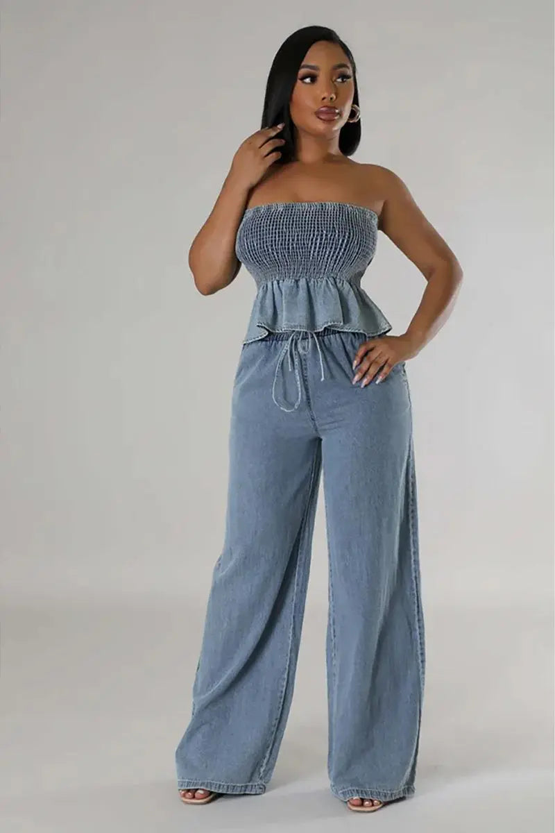 ISLA – SET DUE PEZZI IN DENIM STILOSO