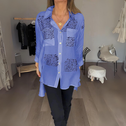 Skylar – Camicia di bottoni manuscrita