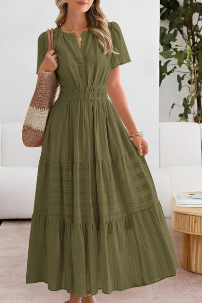 FREYA – ABITO MAXI TIERED CON FASCINO BASSO IL SOL
