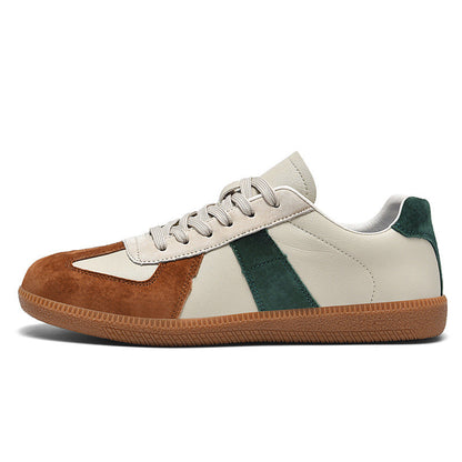 Irene - Sneakers eleganti in pelle e lona per donna