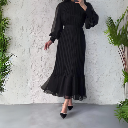 Abito da sera Elegante Otoñal con Dettagli di Tul