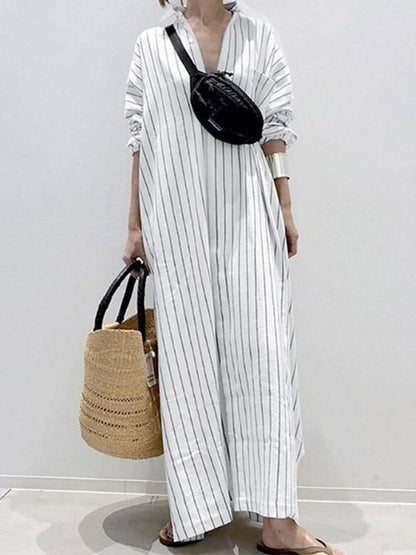 Zalia™ - Abito Urban Stripe