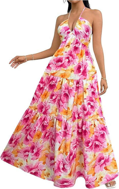 Abito maxi Fluido Elegante - Taglio Afinante e Confortevole