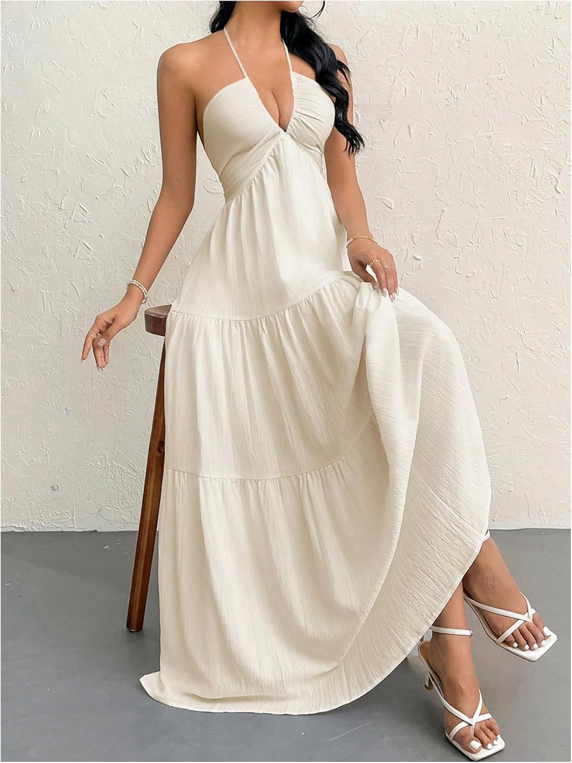 Abito maxi Fluido Elegante - Taglio Afinante e Confortevole